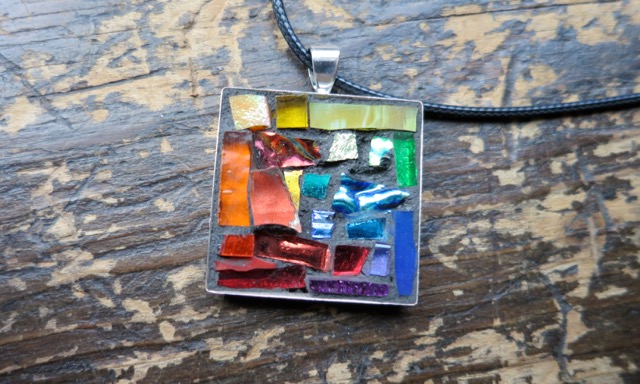 Rainbow Pendant by Margaret Almon of Nutmeg Designs