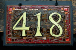 Customizing Colors Of Your Mosaic House Number - Nutmeg Designs ...