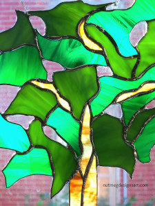 Stained Glass Tree for a Window View - Nutmeg Designs: Margaret Almon ...