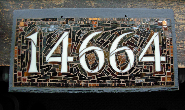 House Number 14664 in Chocolate Colorway by Nutmeg Designs
