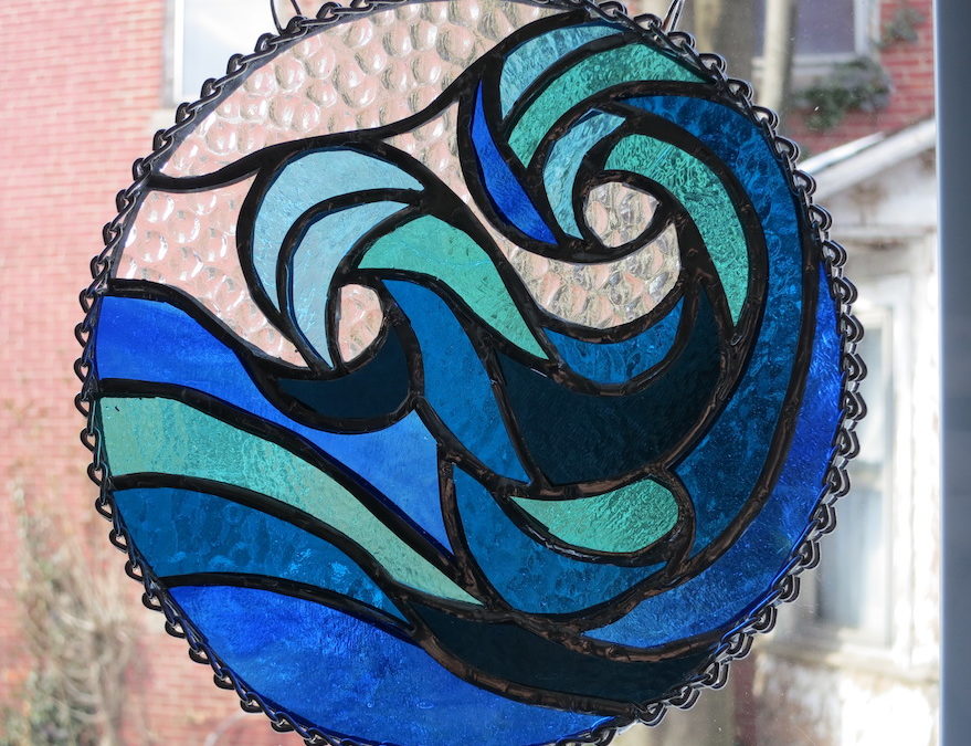 Take a Bit of the Ocean to Any Window: An Ocean Wave Mandala Suncatcher