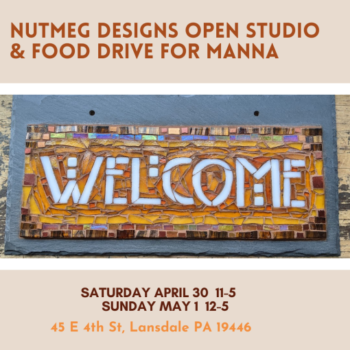 Open Studio and Food Drive for Manna in Lansdale
