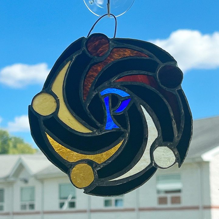 Pathway Inclusion Team Logo in Stained Glass by Wayne Stratz