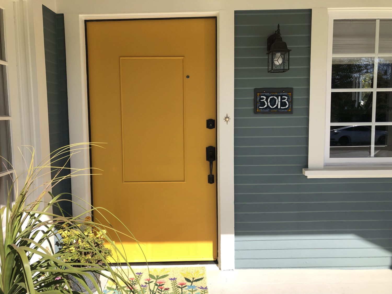 House Number for a Historic Bungalow with a Sunny Disposition Door