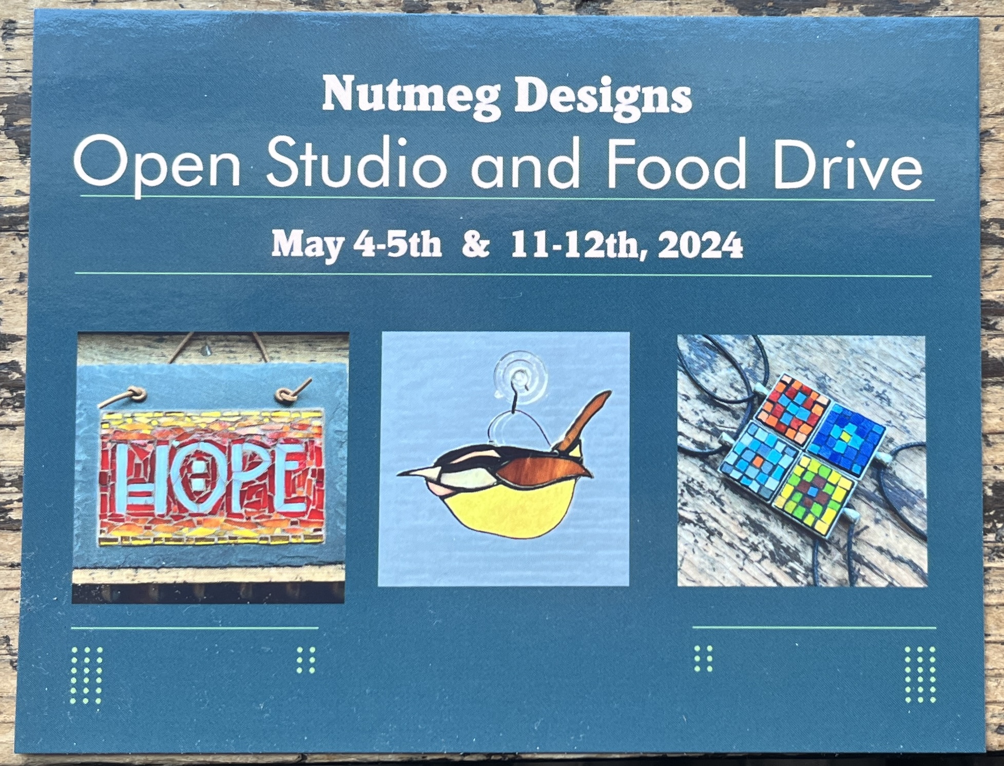 Nutmeg Designs Open Studio and Food Drive 2024 Lansdale PA