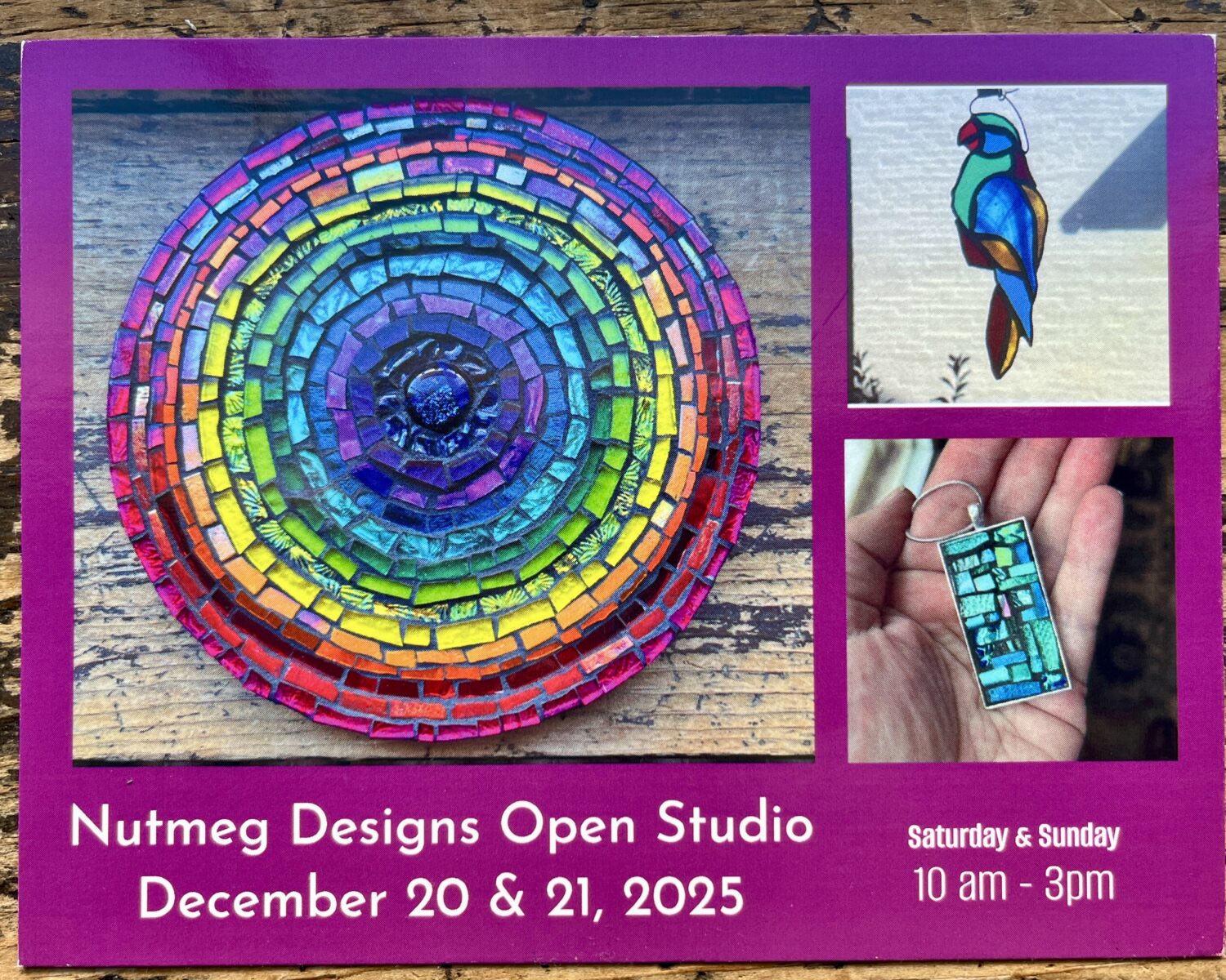 Nutmeg Designs Open Studio December 20 and 21, 2026 in Lansdale, PA